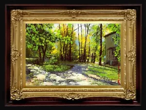 Oil Painting Handmade Arseni ~ MORNING FRESHNESS 6" X 4" NO FRAME USA - Picture 1 of 11
