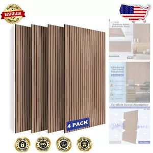 Self-Adhesive Acoustic Wall Panels 4 Pack - Perfect for Studios & Offices - Picture 1 of 10