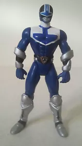 FIGURINE POWER RANGERS TIME FORCE - BLUE VECTOR CYCLE RANGER BLEU - BANDAI 2000 - Imagen 1 de 2
