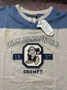 NWT Vintage Walt Disney World 1937 Grumpy T Shirt Sz L Snow White Seven Dwarfs - Picture 1 of 5