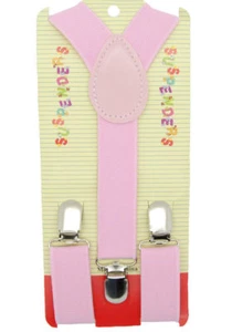 Boys Girls Kids Child Baby Children Toddler Clip on Elastic Suspenders US SELLER - Picture 1 of 42