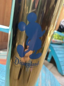 NEW STARBUCKS DISNEY PARKS LIMITED EDITION GOLD METAL WATER BOTTLE DISNEYLAND - Picture 1 of 4