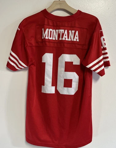 VTG Reebok Gridiron NFL San Francisco 49ers Joe Montana#16 Jersey Size XL-YOUTH Cover