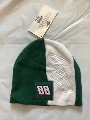 Dale Jarrett 88 Nascar Verde y Blanco Invierno Gorro Deportes Sombrero Esquí Calavera Gorra Foto 1 de 2
