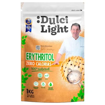 Dulcilight Erythrit Zucker Ersatzstoff 1Kg Natürliches Aroma 70% Zucker Süße ... Foto 1 de 4