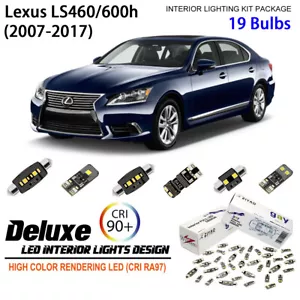 LED Lights For Lexus LS460 LS600h Interior Light Kit Xenon White Dome Light - Picture 1 of 8