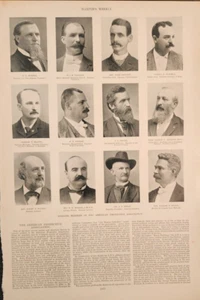Membri dell'American Protection Association Secret Society Harper's Weekly 1894 - Foto 1 di 1