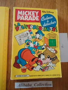 LIVRE ** MICKEY PARADE 43 PEINTURLUCARTE SANS  ** JOURNAL Walt Disney BD ALBUM a - Picture 1 of 3