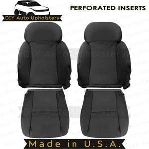 2007 to 2011 For Lexus GS350 Front Set Tops &Bottoms Leather w/ Perf Cover Black - Picture 1 of 18