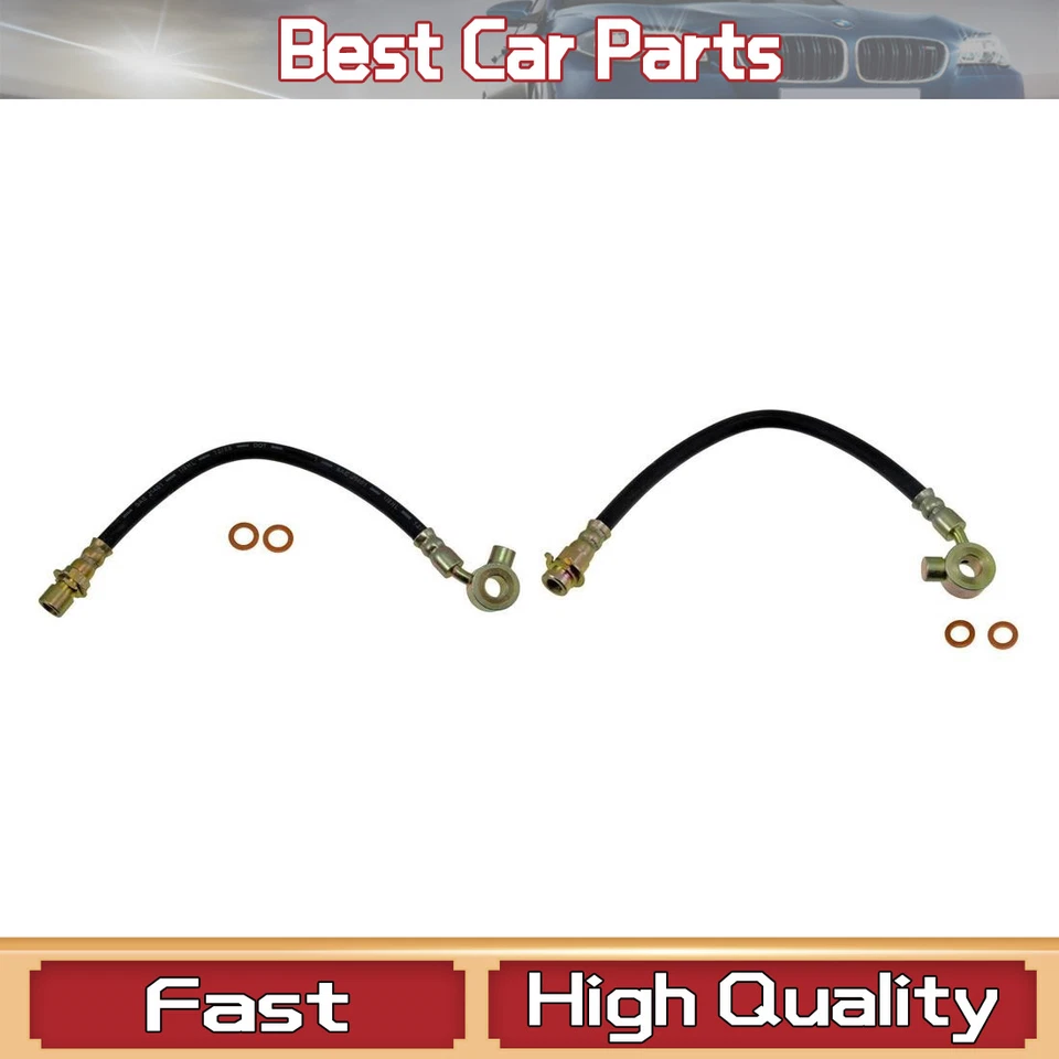 Par de 2 mangueras hidráulicas de freno delantero Dorman para camioneta Chevrolet C10 1971 1972 Foto 1 de 4