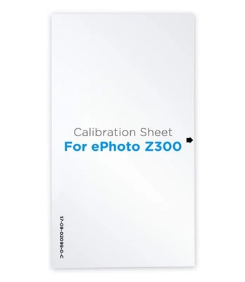 Hoja de control de calibración Plustek - solo para escáner ePhoto Z300 Foto 1 de 3