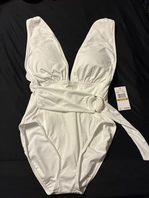 Michael Kors Ladies Deep V One Piece Swim Suit Size 14 - Image 1 of 4