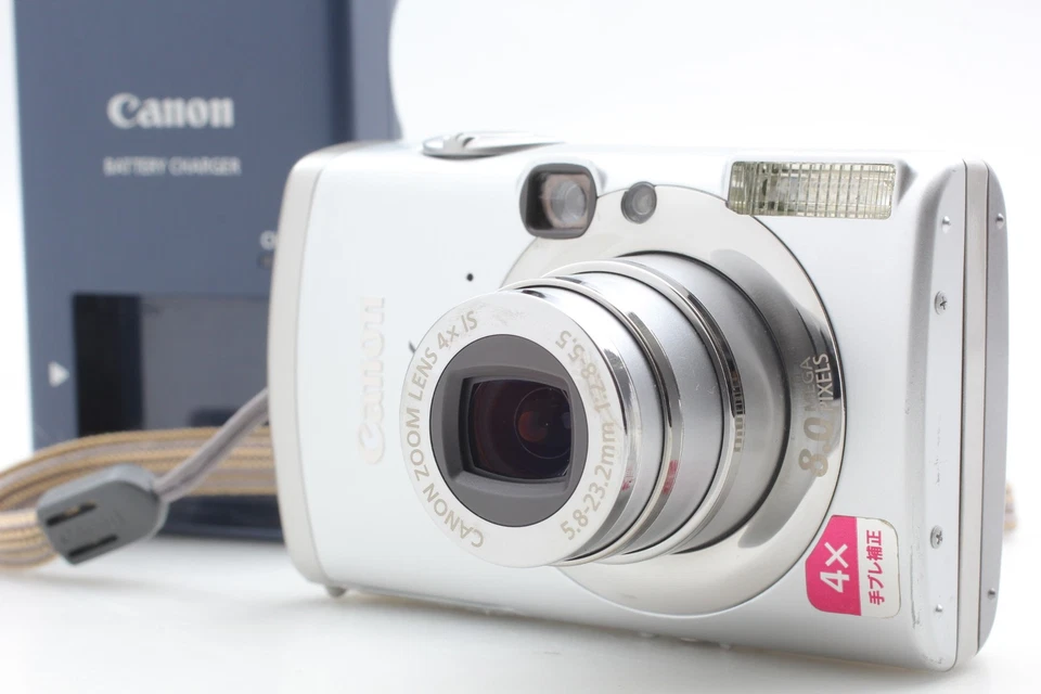 [Near MINT+3] Canon IXY Digital 810 IS 8.0MP 4X Zoom Digital Camera Silver JAPAN - Image 1 of 4