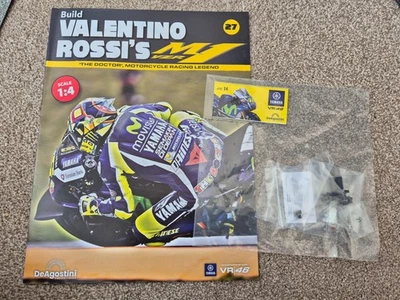 1/4 DEAGOSTINI Costruire Il Yamaha YZR-M1 Valentino Rossi Bici Da Parte Numero # - Immagine 1 di 3
