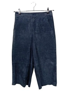ZARA BASIC Pantalón de cuero Mujeres Pantalón Talla EU 36 azul - Imagen 1 de 5