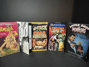 5 Vintage SciFi Horror VHS Filme Demenz 13, Mondwolf, IT! Krabbenmonster + - Bild 1 von 12