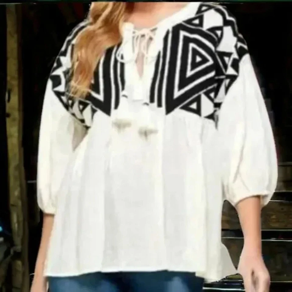 Blusa Miss Madigan Shelley de linho ~ $75 - Imagem 1 de 4