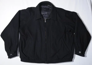 Perry Ellis Portfolio Wool Blend, Full Zip, Coat/Jacket, Black, Size 2XL - Picture 1 of 7