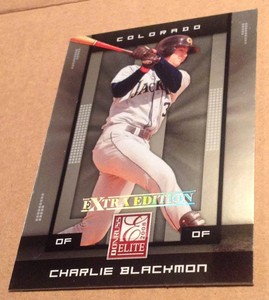  2008 DONRUSS ELITE EXTRA EDITION #17 CHARLIE BLACKMON   NM-MT