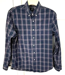 J. CREW MENS PLAID LONG SLEEVE BUTTON DOWN FLEX WASHED CLASSIC FIT SHIRT SIZE L - Picture 1 of 9