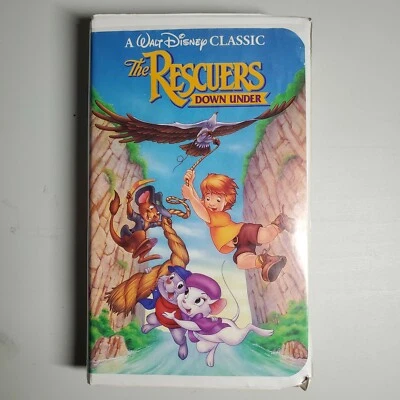 The Rescuers Down Under Disney Classic Black Diamond (VHS, 1991) TESTED  - Image 1 of 4