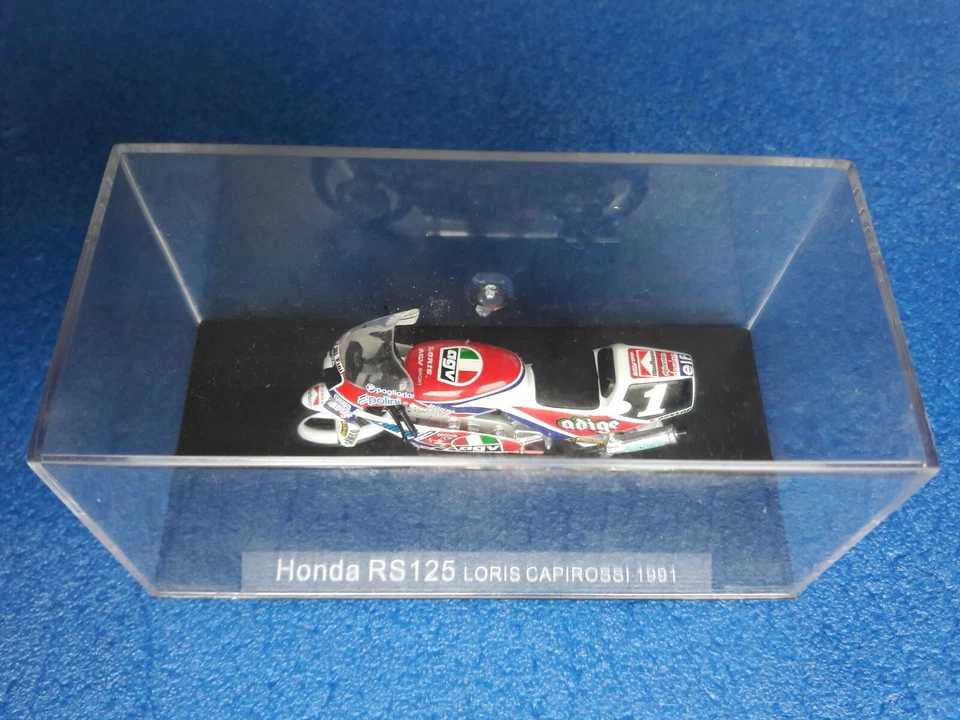 163 HONDA RS125 L. CAPIROSSI 1991 SCALA 1: 24 BOX ATLAS - Immagine 1 di 1