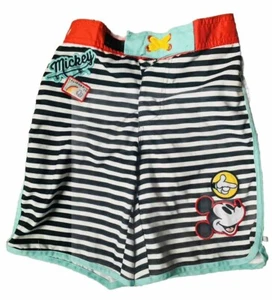 (New) DISNEY Store Boys SWIM SHORTS MICKEY MOUSE Size 7/8 - Picture 1 of 3