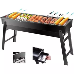 Barbecue Portable Foldable Outdoor Grill Charcoal BBQ Grill Patio Camping Picnic - Picture 1 of 7