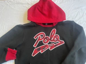 Polo Ralph Lauren Varsity Jacket Style Logo Hoodie Youth M 10-12 - Picture 1 of 9