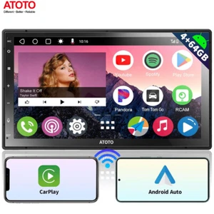 ATOTO A6PP 4+64GB Android Autoradio 7 Zoll GPS Wireless CarPlay&Android auto - Bild 1 von 7
