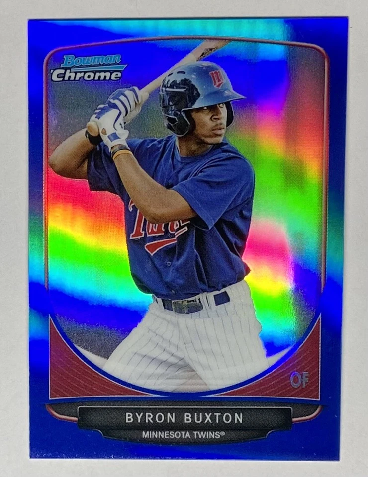 BYRON BUXTON 2013 Bowman Chrome Mini BLUE Refractors Rookie True RC Card /99  ￼ - Image 1 of 2