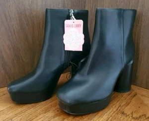 Botín Sam & Libby para mujer Olga plataforma negro talla 10 nuevo en caja - Imagen 1 de 7