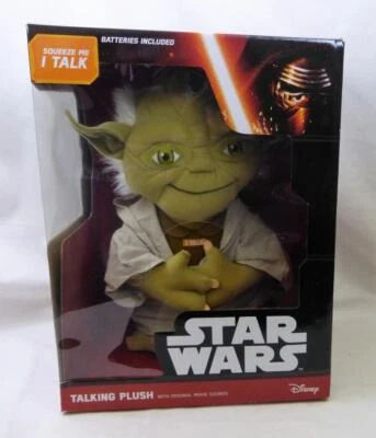 Star Wars Talking Yoda Jedi Master 15" w/ Batteries Soft Plush 5 Phrases New - Image 1 of 4