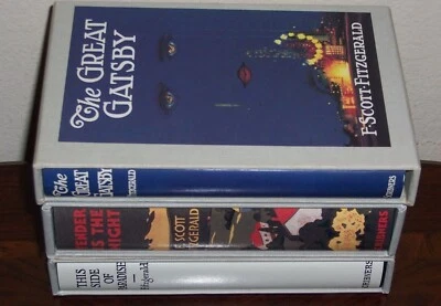 Easton Press FIRST EDITION LIBRARY F. Scott Fitzgerald 3 vols Great Gatsby ... Foto 1 de 2