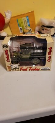 2002 Gearbox WWI Doughboy Ford Model T Fuel Tanker, Diecast Metal Coin Bank, NIB - Image 1 of 4