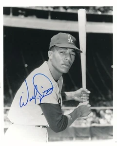 willie davis autograph 8x10 photo dodgers 3 w.s 182 hr 2 a.s gms dec 2010 - Picture 1 of 1
