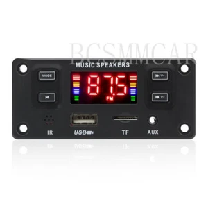 MP3 Decoder Board Bluetooth 5.0 Car Audio Player USB TF FM Radio AUX Handsfree - Picture 1 of 12