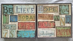 Inspirierende Wanddeko (2er Set) - Bild 1 von 5