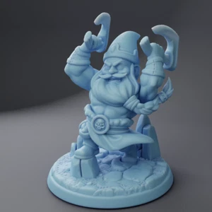 Gumdrop the Gnome Barbarian Fantasy Miniature Humanoid DnD Tabletop RPGs - Picture 1 of 2