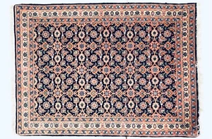 Signed Kaimuri Hand Made Pure Wool Knotted India Oriental Rug - Picture 1 of 18