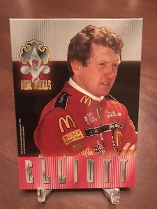 1996 WHEELS CROWN DIE CUT SIGNATURE Dual Gems Bill Elliott Mark Martin 947/1499 - Picture 1 of 2