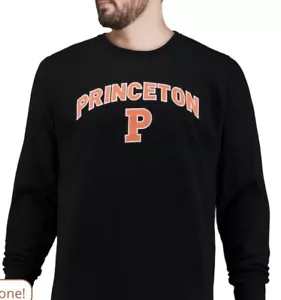 Princeton Tigers Colosseum Team Arch & Logo Tackle Pullover Sweatshirt Black M - Picture 1 of 4