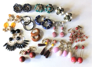 Lote De Colección De Pendientes De Clip De Hong Kong (E52) - Imagen 1 de 6