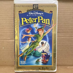 Walt Disney Peter Pan 45th Limited Edition Masterpiece Collection VHS Tape - Picture 1 of 3