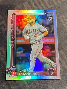 Niko Kavadas 2025 Topps Series 1 Rainbow Foil #278 RC Los Angeles Angels *READ* - Picture 1 of 4
