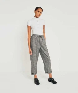 NWOT Light Before Dark Tie Front Tonic Cocoon Trousers Urban Outfitters Size S - Picture 1 of 12