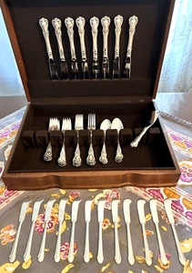 Towle Old Master Sterling Silver Flatware 33 Pcs. w/12 Alvin Romantique Butters - Picture 1 of 12