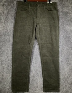 Brooks Brothers Hose Herren 36x30 Cord Slim-Fit Taper Flat Front Grün NEU - Bild 1 von 9