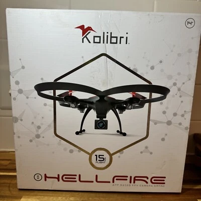 Kolibri Hellfire HD Wide-Angle Camera Drone with FPV App Video Stream with 15 Mi - Image 1 of 4