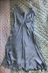 Zara Ladies Teal Blue Viscose Camisole Dress L - Picture 1 of 14